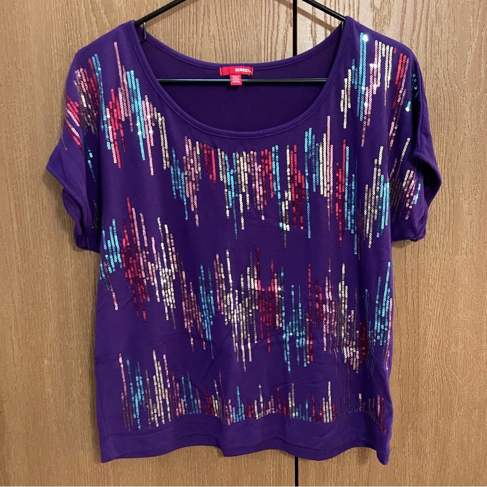 🚫SOLD🚫 BONGO Sequin Tshirt